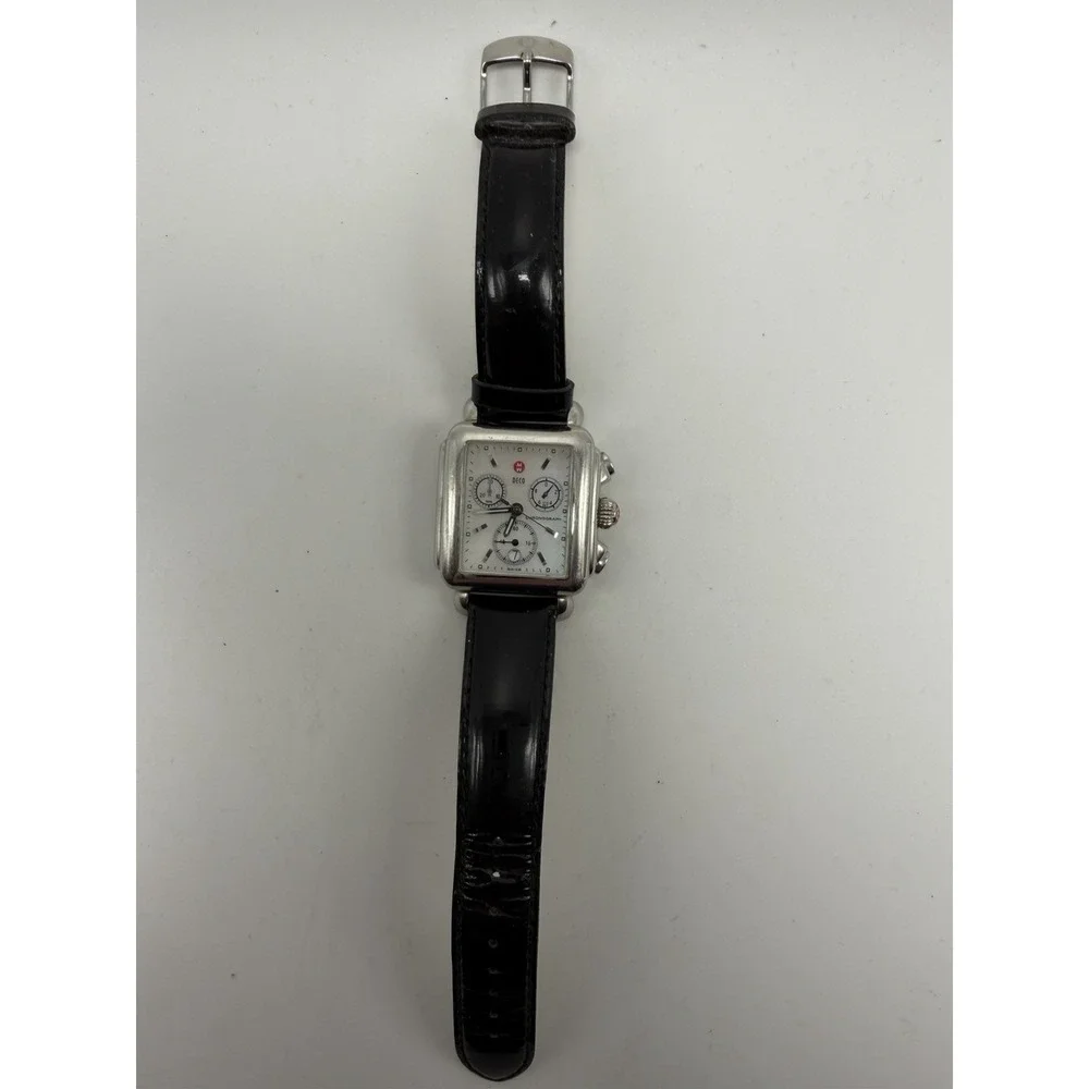 Michele Deco MW06A00A0025 New Battery Chronograph Ladies MOP Watch 33MM‎ 7.25